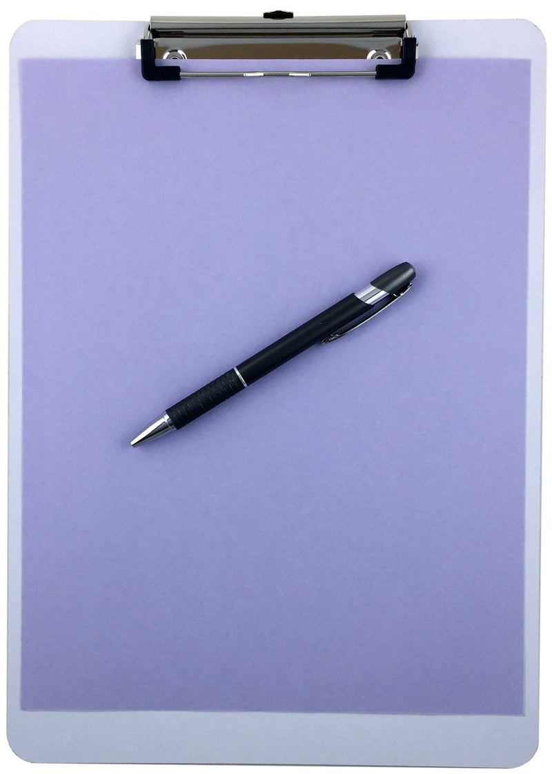 Trade Quest Clipboard Dry Erase Surface 9'' x 12.5'' Letter Size Low Profile Clip Whiteboard (Pack of 6) - Image 4